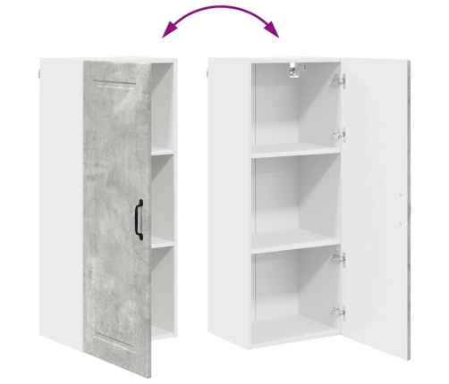 Virtuves Sienas Skapītis Betona Pelēks 40 X 31 X 100 Cm Vidaxl