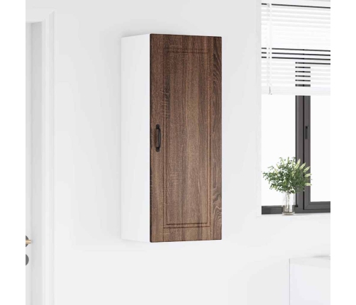 Virtuves Sienas Skapītis Ar Durvīm Brūns Ozols 40 X 31 X 100 Cm Vidaxl