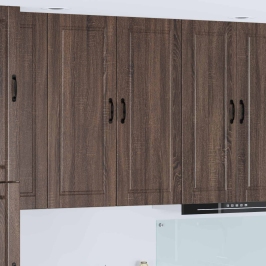 Virtuves Sienas Skapītis Ar Durvīm Brūns Ozols 40 X 31 X 100 Cm Vidaxl