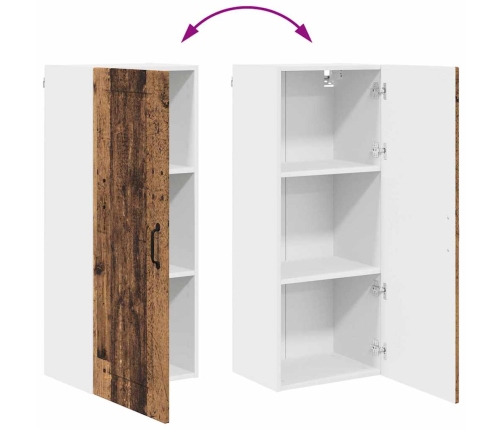 Virtuves Sienas Skapītis Ar Plauktu Vecs Koks 40 X 31 X 100 Cm Vidaxl