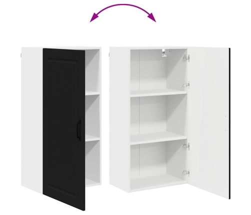 Virtuves Sienas Skapītis Ar Plauktu Melna 50 X 31 X 100 Cm Vidaxl