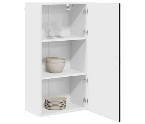 Virtuves Sienas Skapītis Ar Plauktu Melna 50 X 31 X 100 Cm Vidaxl