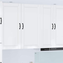 Virtuves Sienas Skapītis Ar Plauktu Augsta Spīduma Baltā Krāsa Vidaxl