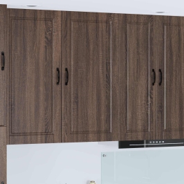 Virtuves Sienas Skapītis Ar Durvīm Brūns Ozols 50 X 31 X 100 Cm Vidaxl