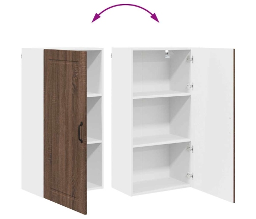 Virtuves Sienas Skapītis Ar Durvīm Brūns Ozols 50 X 31 X 100 Cm Vidaxl