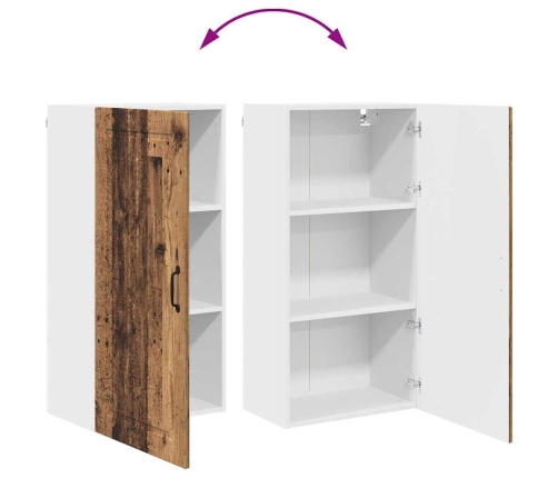 Virtuves Sienas Skapītis Ar Plauktu Vecs Koks 50 X 31 X 100 Cm Vidaxl