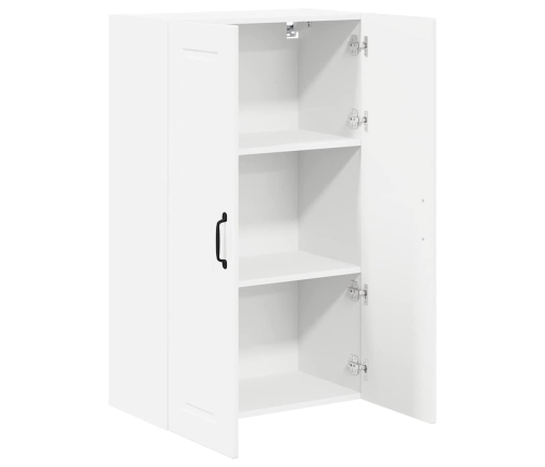 Virtuves Sienas Skapītis Ar Plauktu Augsta Spīduma Baltā Krāsa Vidaxl