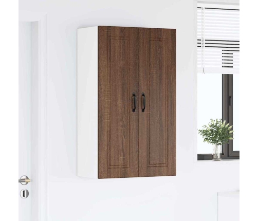 Virtuves Sienas Skapītis Ar Durvīm Brūns Ozols 60 X 31 X 100 Cm Vidaxl