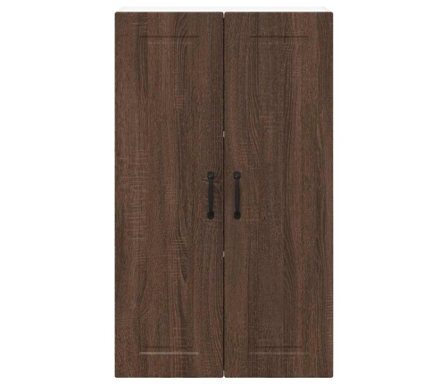 Virtuves Sienas Skapītis Ar Durvīm Brūns Ozols 60 X 31 X 100 Cm Vidaxl
