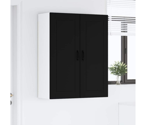 Virtuves Sienas Skapītis Ar Plauktu Melna 80 X 31 X 100 Cm Vidaxl