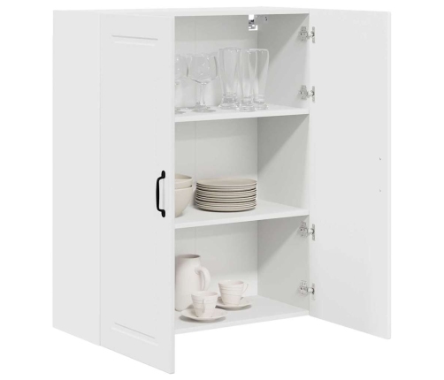 Virtuves Sienas Skapītis Ar Plauktu Augsta Spīduma Baltā Krāsa Vidaxl