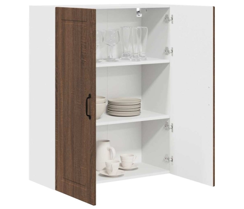 Virtuves Sienas Skapītis Ar Durvīm Brūns Ozols 80 X 31 X 100 Cm Vidaxl