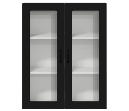 Virtuves Sienas Skapītis Ar Plauktu Melna 80 X 31 X 100 Cm Vidaxl