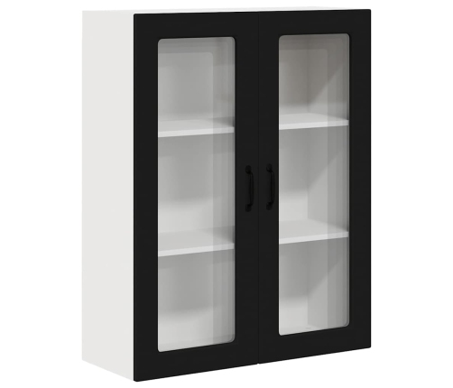 Virtuves Sienas Skapītis Ar Plauktu Melna 80 X 31 X 100 Cm Vidaxl