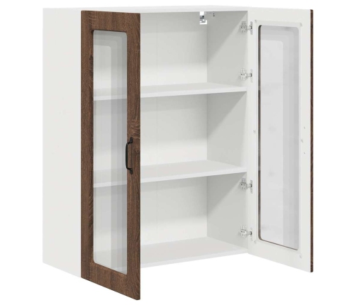 Virtuves Sienas Skapītis Ar Durvīm Brūns Ozols 80 X 31 X 100 Cm Vidaxl