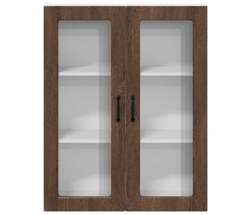 Virtuves Sienas Skapītis Ar Durvīm Brūns Ozols 80 X 31 X 100 Cm Vidaxl