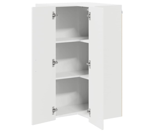 Virtuves Sienas Skapītis Ar Plauktu Balts 57 X 57 X 100 Cm Vidaxl