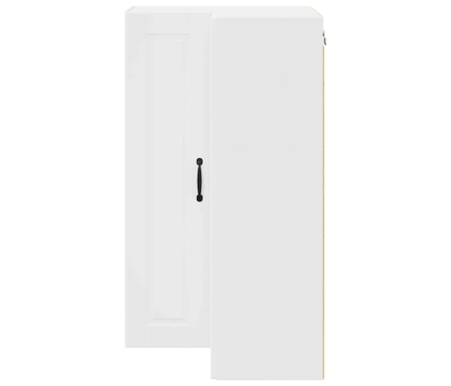 Virtuves Sienas Skapītis Ar Plauktu Balts 57 X 57 X 100 Cm Vidaxl