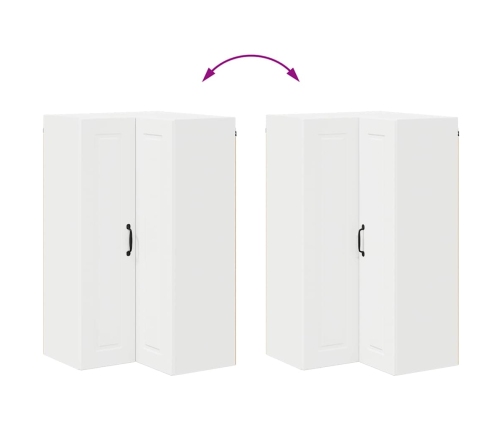 Virtuves Sienas Skapītis Ar Plauktu Balts 57 X 57 X 100 Cm Vidaxl