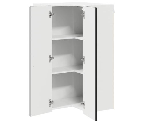 Virtuves Sienas Skapītis Ar Plauktu Melna 57 X 57 X 100 Cm Vidaxl