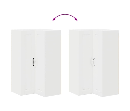 Virtuves Sienas Skapītis Ar Plauktu Augsta Spīduma Baltā Krāsa Vidaxl