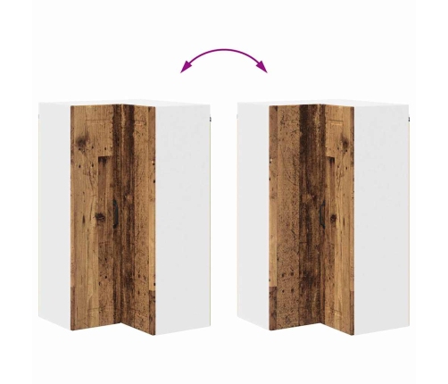 Virtuves Sienas Skapītis Ar Plauktu Vecs Koks 57 X 57 X 100 Cm Vidaxl