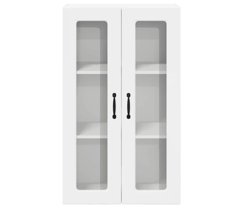 Virtuves Sienas Skapītis Ar Plauktu Augsta Spīduma Baltā Krāsa Vidaxl