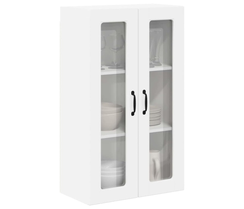 Virtuves Sienas Skapītis Ar Plauktu Augsta Spīduma Baltā Krāsa Vidaxl