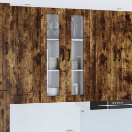 Virtuves Sienas Skapītis Dūmaka Ozols 60 X 31 X 100 Cm Vidaxl