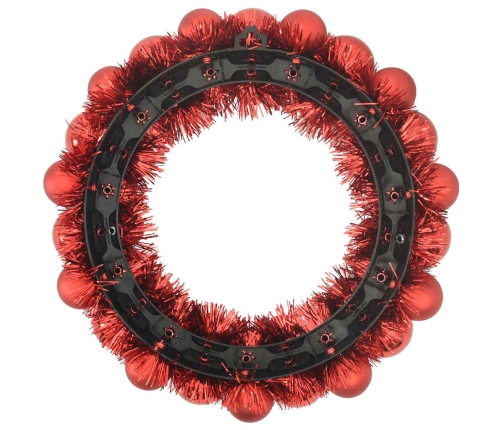 Ziemassvētku Bumbu Vainagi 2 Pcs Sarkana 33 X 33 X 7 Cm Vidaxl