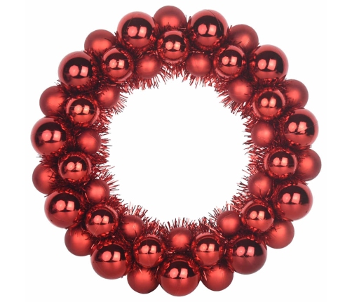 Ziemassvētku Bumbu Vainagi 2 Pcs Sarkana 33 X 33 X 7 Cm Vidaxl