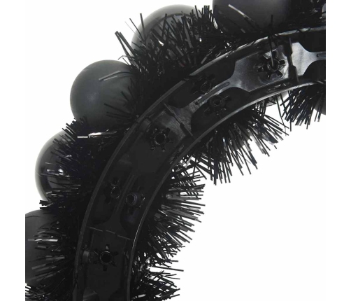 Ziemassvētku Bumbu Vainagi 2 Pcs Melna 33 X 33 X 7 Cm Vidaxl