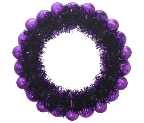 Ziemassvētku Bumbu Vainagi 2 Pcs Ceriņkrāsa 33 X 33 X 7 Cm Vidaxl