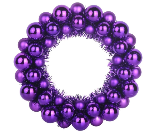 Ziemassvētku Bumbu Vainagi 2 Pcs Ceriņkrāsa 33 X 33 X 7 Cm Vidaxl