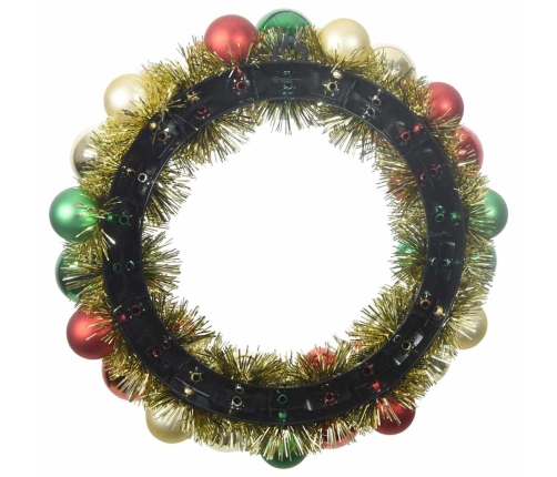 Ziemassvētku Bumbu Vainagi 2 Pcs Daudzkrāsains 33 X 33 X 7 Cm Vidaxl