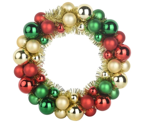 Ziemassvētku Bumbu Vainagi 2 Pcs Daudzkrāsains 33 X 33 X 7 Cm Vidaxl