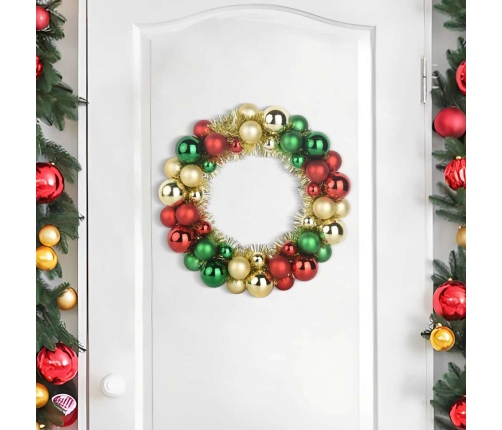 Ziemassvētku Bumbu Vainagi 2 Pcs Daudzkrāsains 33 X 33 X 7 Cm Vidaxl