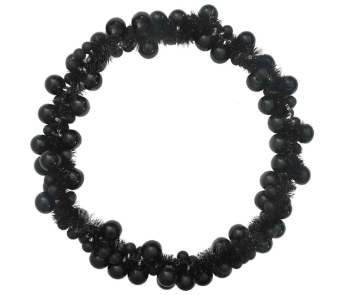 Ziemassvētku Bumbu Virtene Melna 186 Cm Polistirols Vidaxl