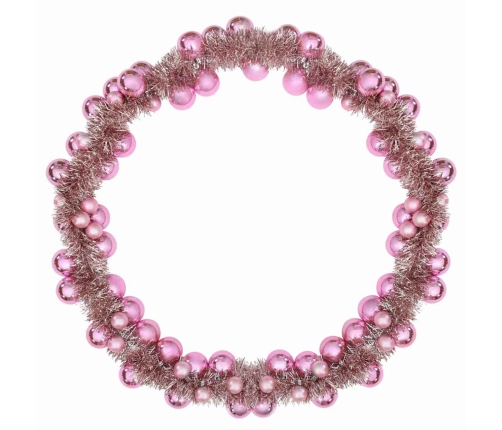 Ziemassvētku Bumbu Virtene Rozā 186 Cm Polistirols Vidaxl