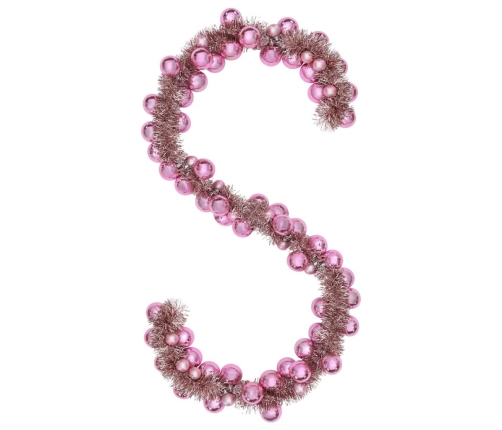 Ziemassvētku Bumbu Virtene Rozā 186 Cm Polistirols Vidaxl