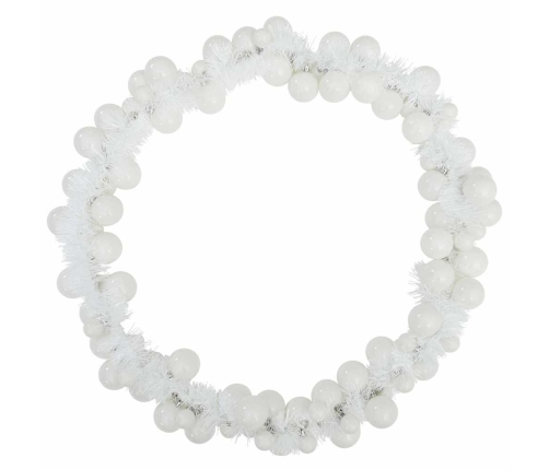 Ziemassvētku Bumbu Virtene Balts 186 Cm Polistirols Vidaxl