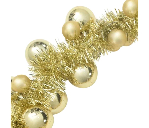 Ziemassvētku Bumbu Virtene Zelts 186 Cm Polistirols Vidaxl