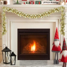 Ziemassvētku Bumbu Virtene Zelts 186 Cm Polistirols Vidaxl