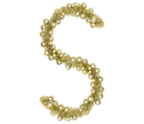 Ziemassvētku Bumbu Virtene Zelts 186 Cm Polistirols Vidaxl