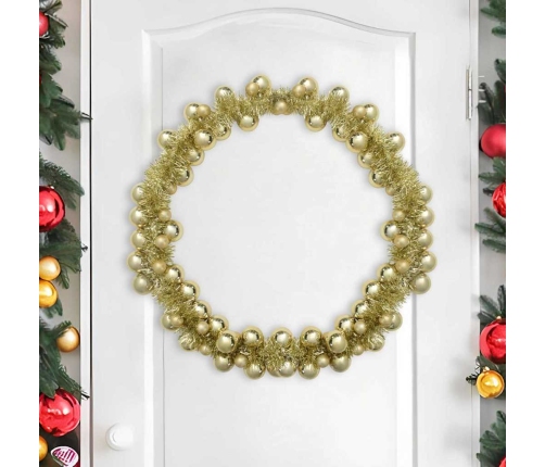 Ziemassvētku Bumbu Virtene Zelts 186 Cm Polistirols Vidaxl