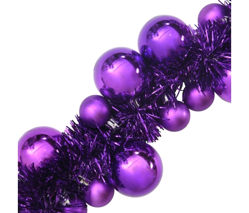 Ziemassvētku Bumbu Virtene Ceriņkrāsa 186 Cm Polistirols Vidaxl