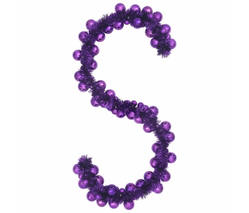 Ziemassvētku Bumbu Virtene Ceriņkrāsa 186 Cm Polistirols Vidaxl