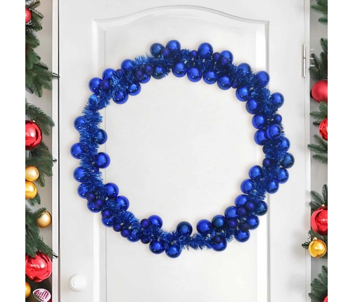 Ziemassvētku Bumbu Virtene Zila 186 Cm Polistirols Vidaxl