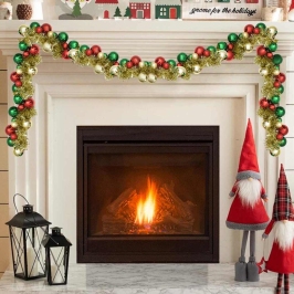 Ziemassvētku Bumbu Virtene Daudzkrāsains 186 Cm Polistirols Vidaxl