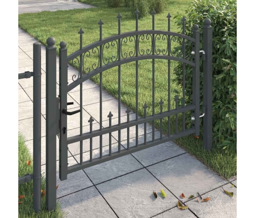 Žoga Vārti Ar Speara Augšdaļu Pelēka 103 X 75 Cm Tērauds Vidaxl